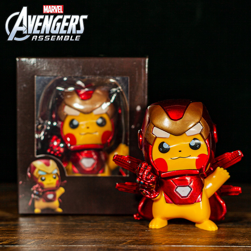 Car Accessories Gifts For Men - 12cm Pikachu figurine, car figurine, Avengers