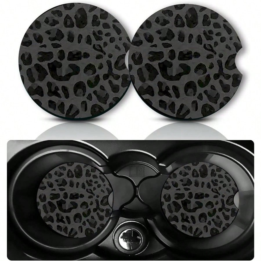 Car Accessories Gifts For Men - Car Coasters for Cup Holders,2 PCS
