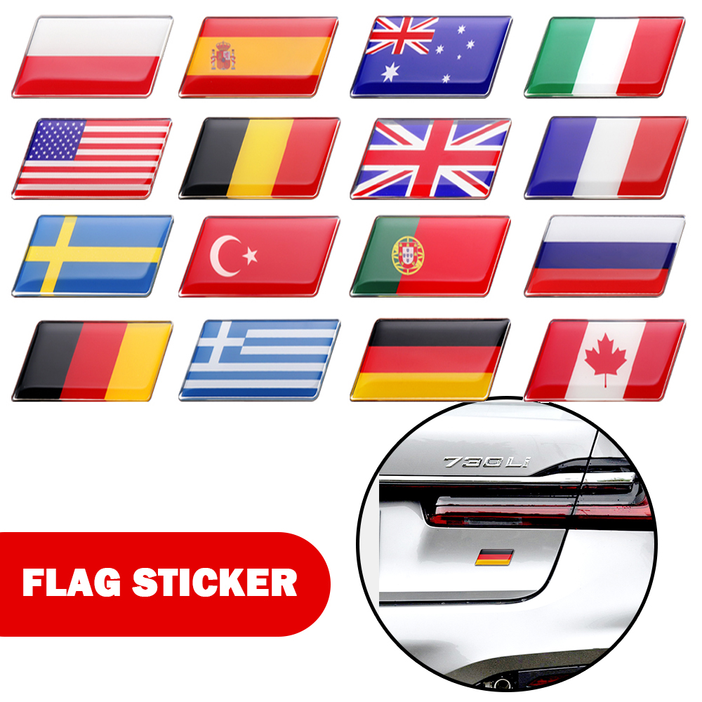 Car Accessories Uae - 3D Aluminum Car Body Trunk Side