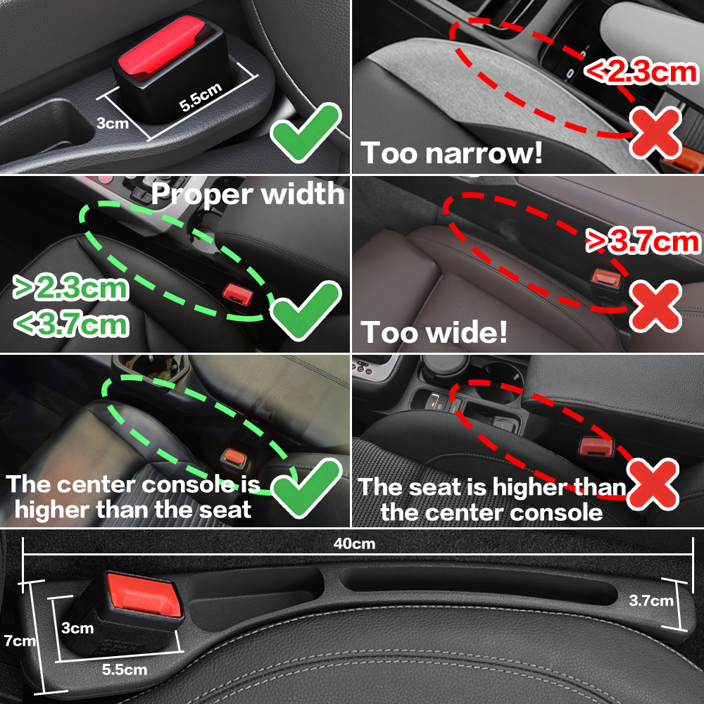 2X Car Seat Gap Filler Between - Car Accessories Xcent 리뷰 및 가격