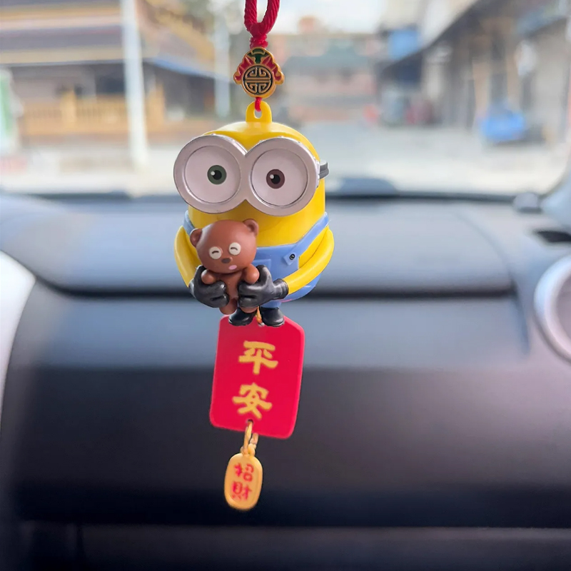 Minions Cute Car Hanging Ornam - Car Accessories Hanging From Mirror 리뷰 및 가격