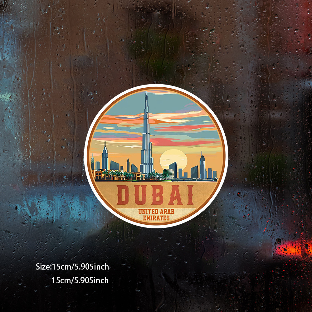 1pc Dubai UAE Souvenir Vinyl C - Car Accessories Uae 리뷰 및 가격
