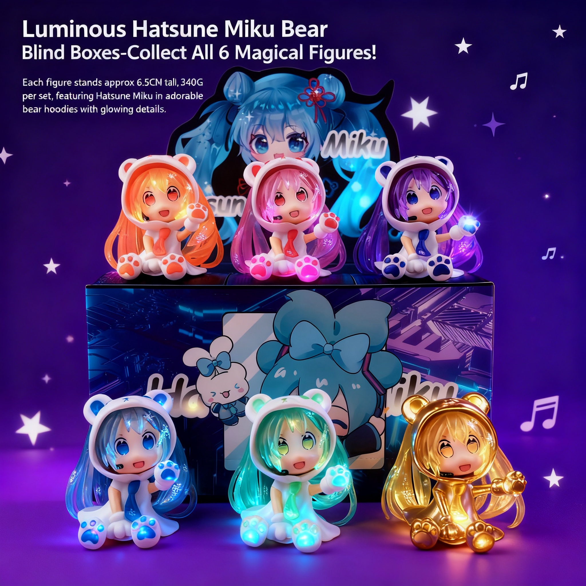 Glow in the Dark Hatsune Miku  - Car Accessories Etsy 리뷰 및 가격