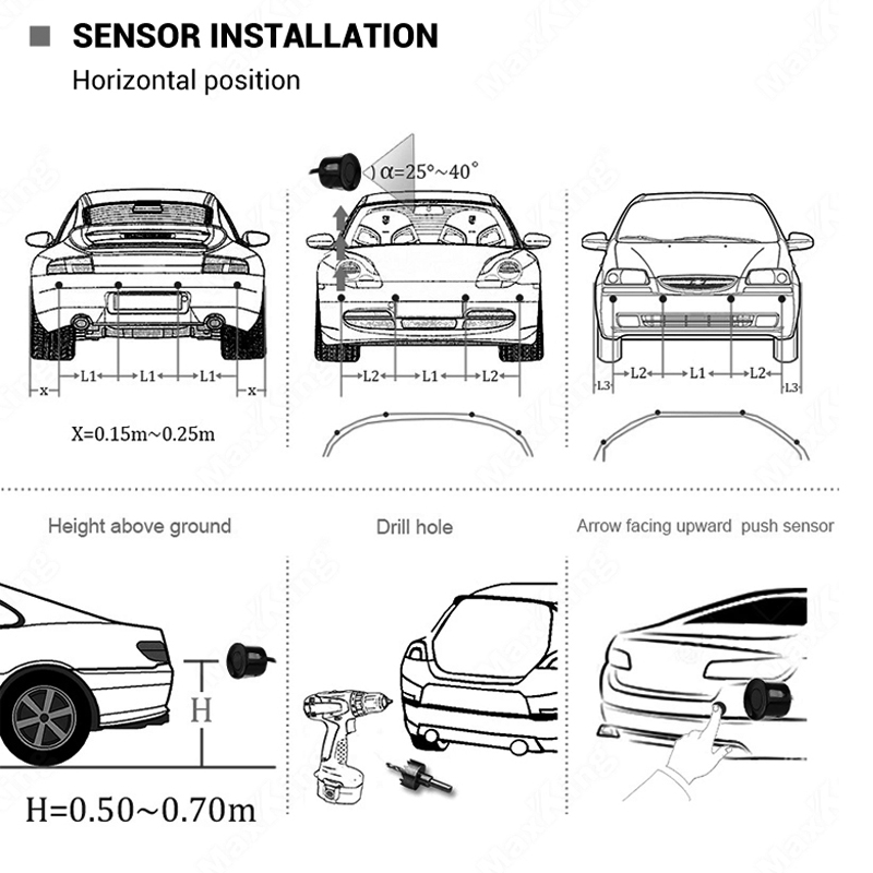 Car Reverse Radar Kit Vehicle  - Car Accessories Online 리뷰 및 가격