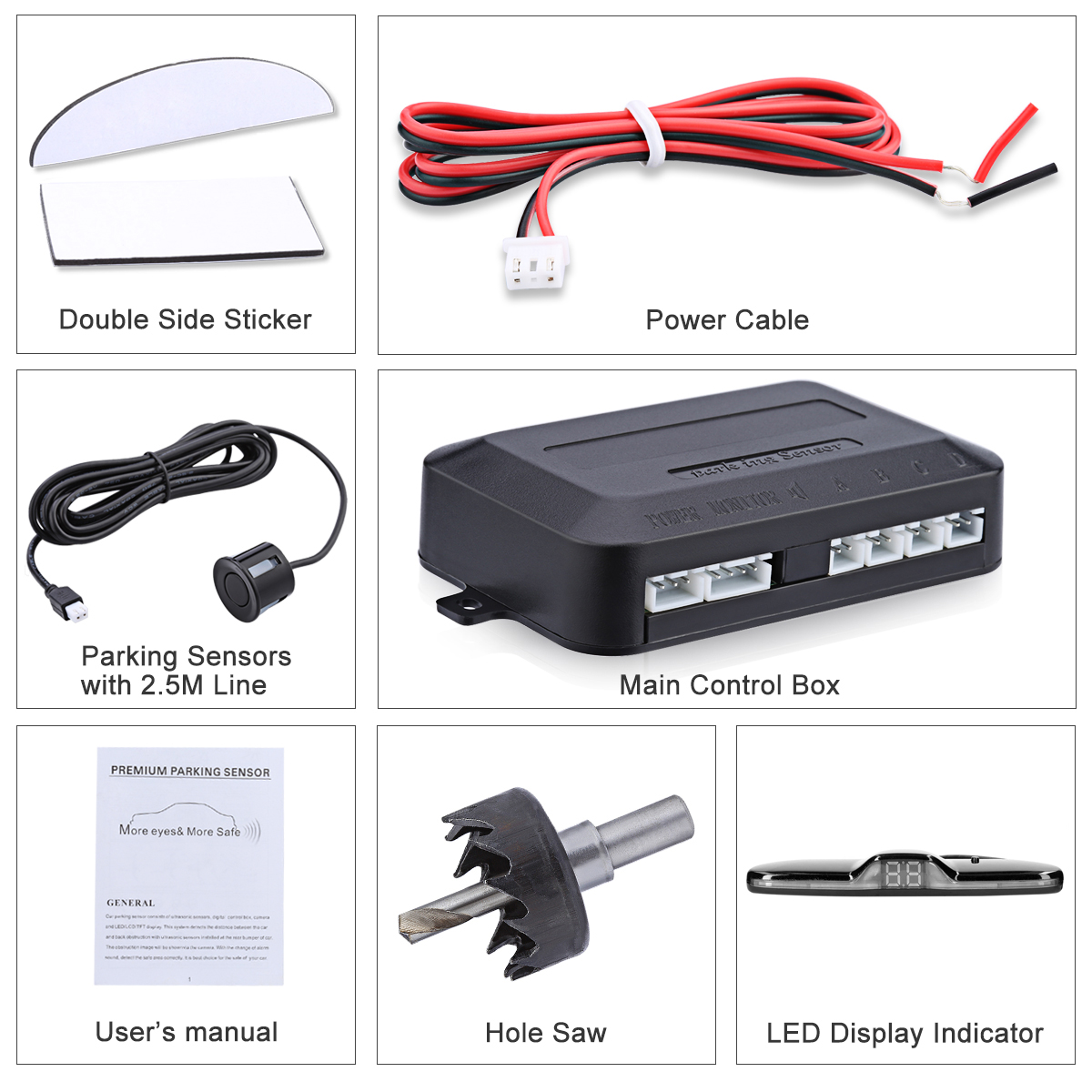 Car Reverse Radar Kit Vehicle  - Car Accessories Online 리뷰 및 가격