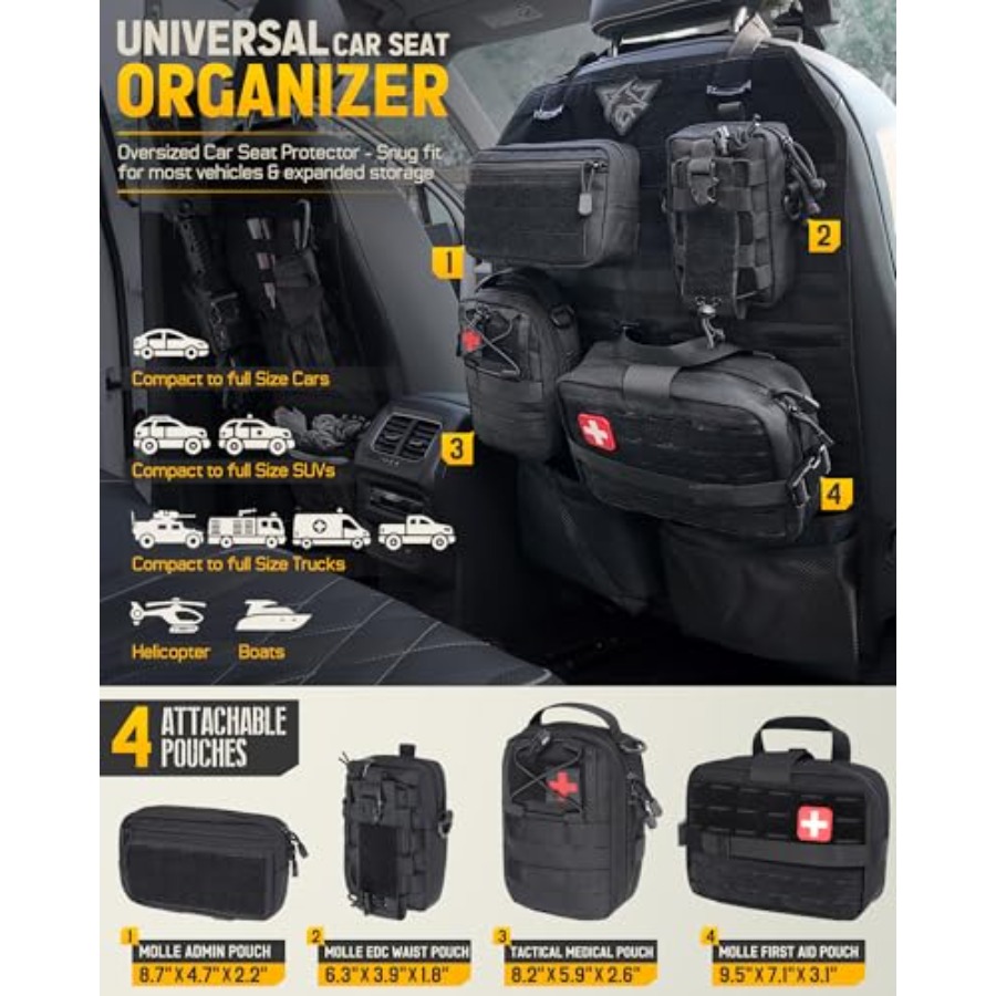 Tactical Car Seat Back Organiz - Car Seat Organizer 리뷰 및 가격