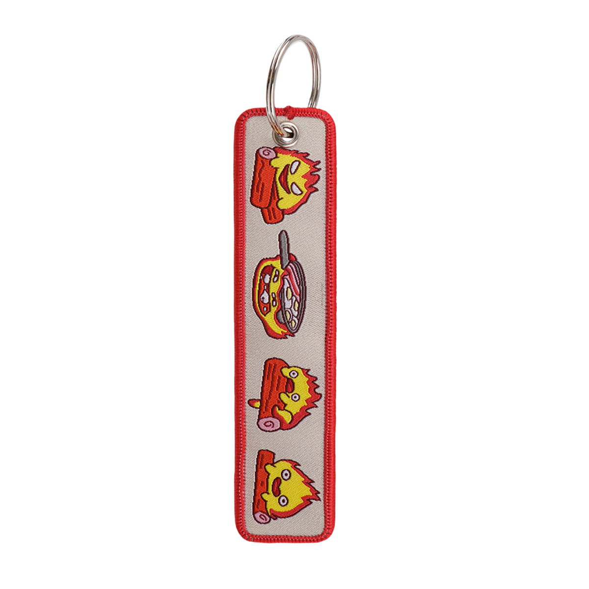 Anime Fire Embroidery Key Fobs - Car Accessories Gifts For Men 리뷰 및 가격