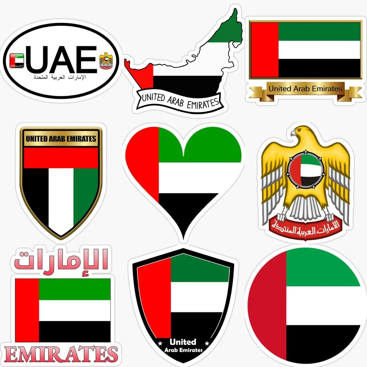 United Arab Emirates UAE Flag  - Car Accessories Uae 리뷰 및 가격