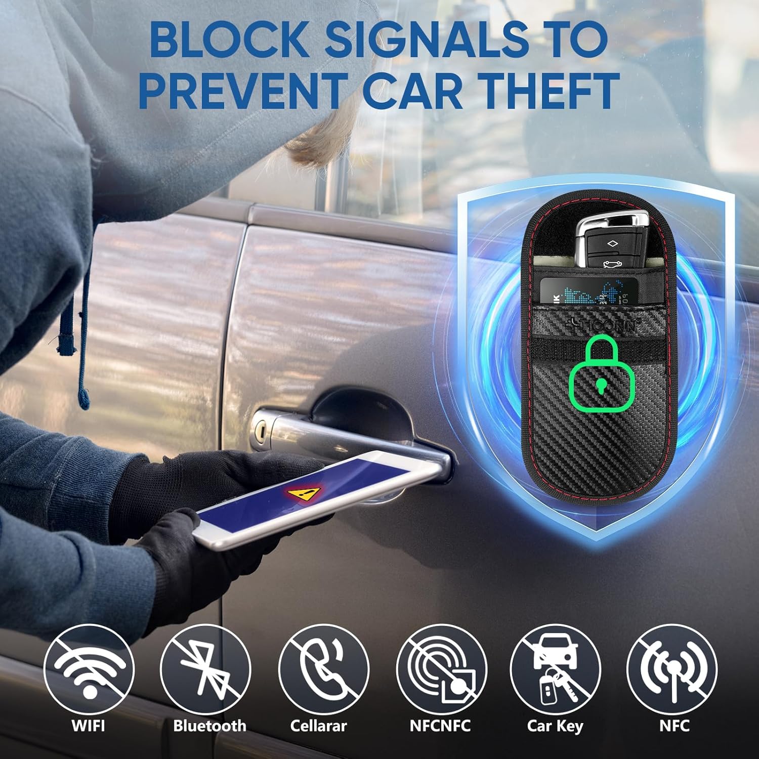 2-Pack Faraday Bags for Car Ke - Car Key Signal Blocker 리뷰 및 가격