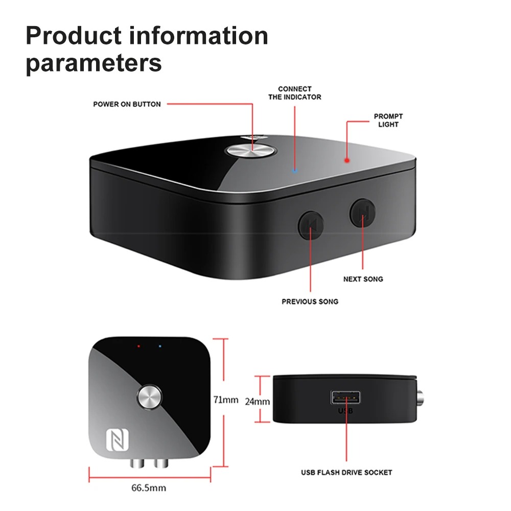 Bluetooth 6.0 Audio Receiver R - Car Accessories Online 리뷰 및 가격
