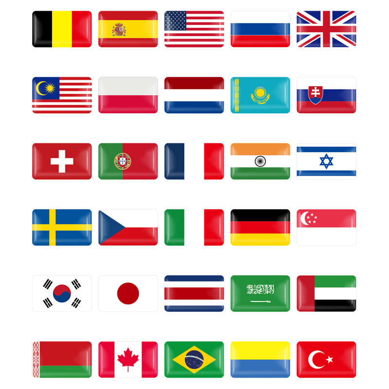 10/50PCS Portugal Belgium Swed - Car Accessories Uae 리뷰 및 가격