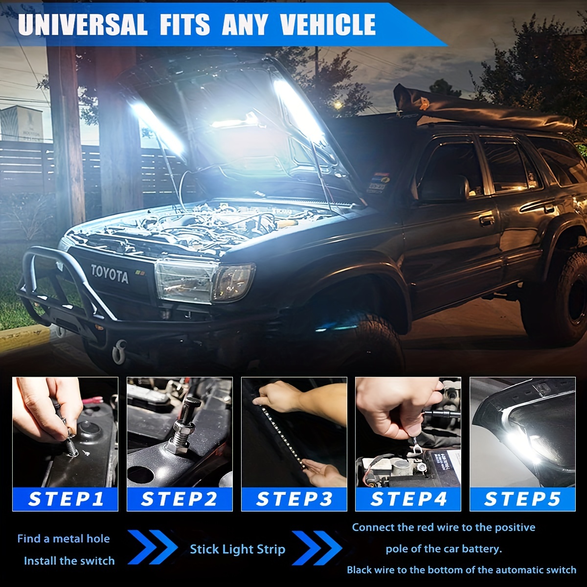 1set LED Car Under Hood Work I - Car Accessories Online 리뷰 및 가격
