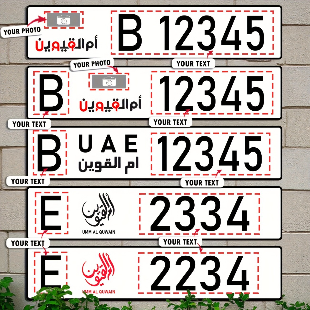 1pc Custom UAE Aluminum Licens - Car Accessories Uae 리뷰 및 가격