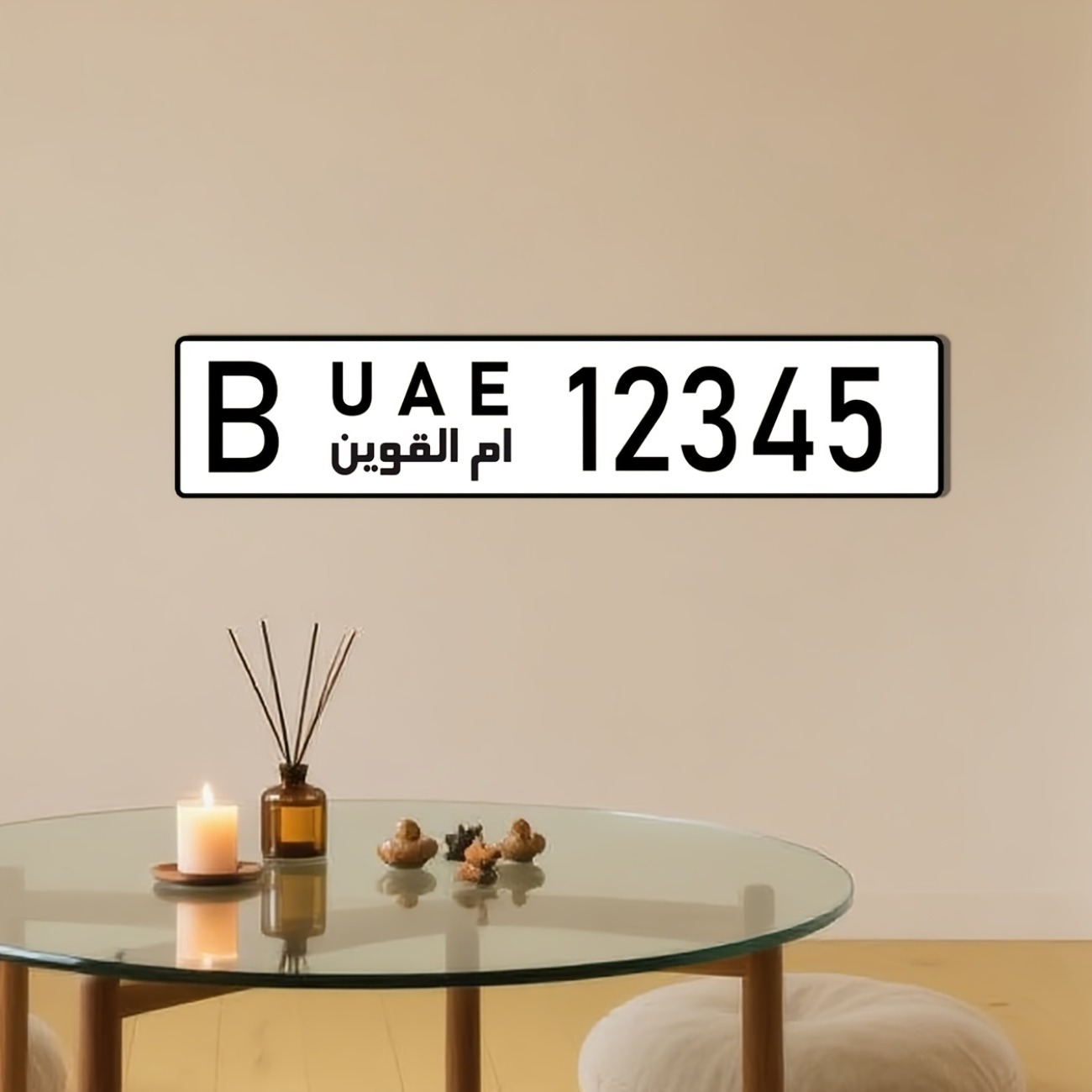 1pc Custom UAE Aluminum Licens - Car Accessories Uae 리뷰 및 가격